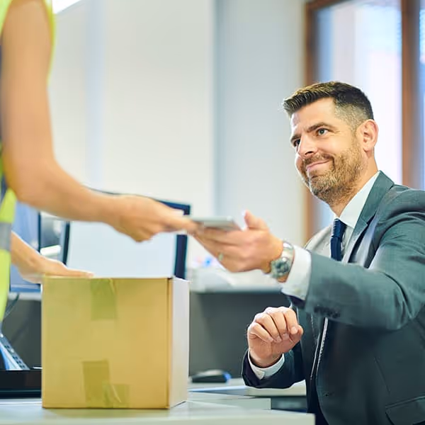 Customs clearance at EU border.