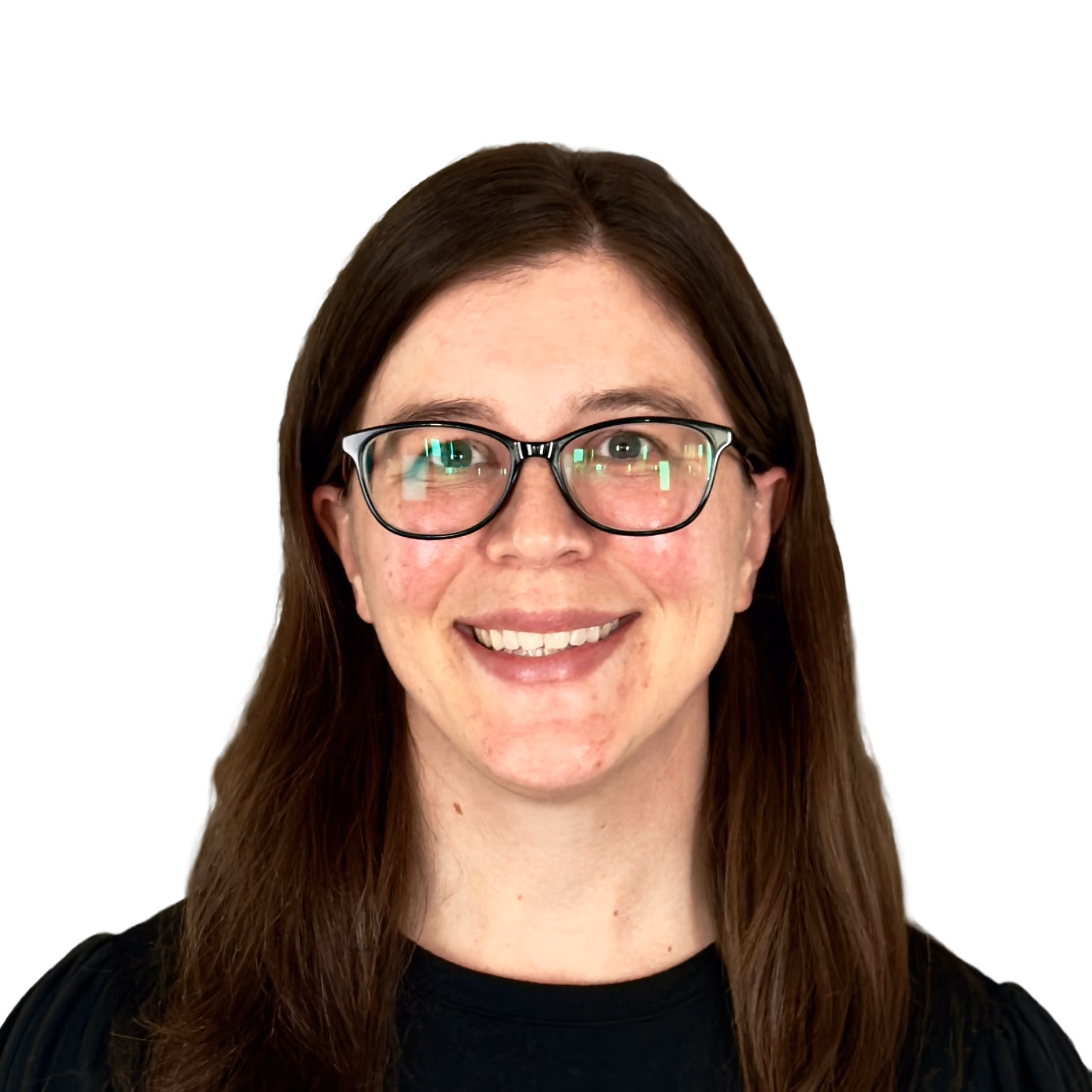 [headshot] image of customer giving a testimonial (for a ai biotech company)
