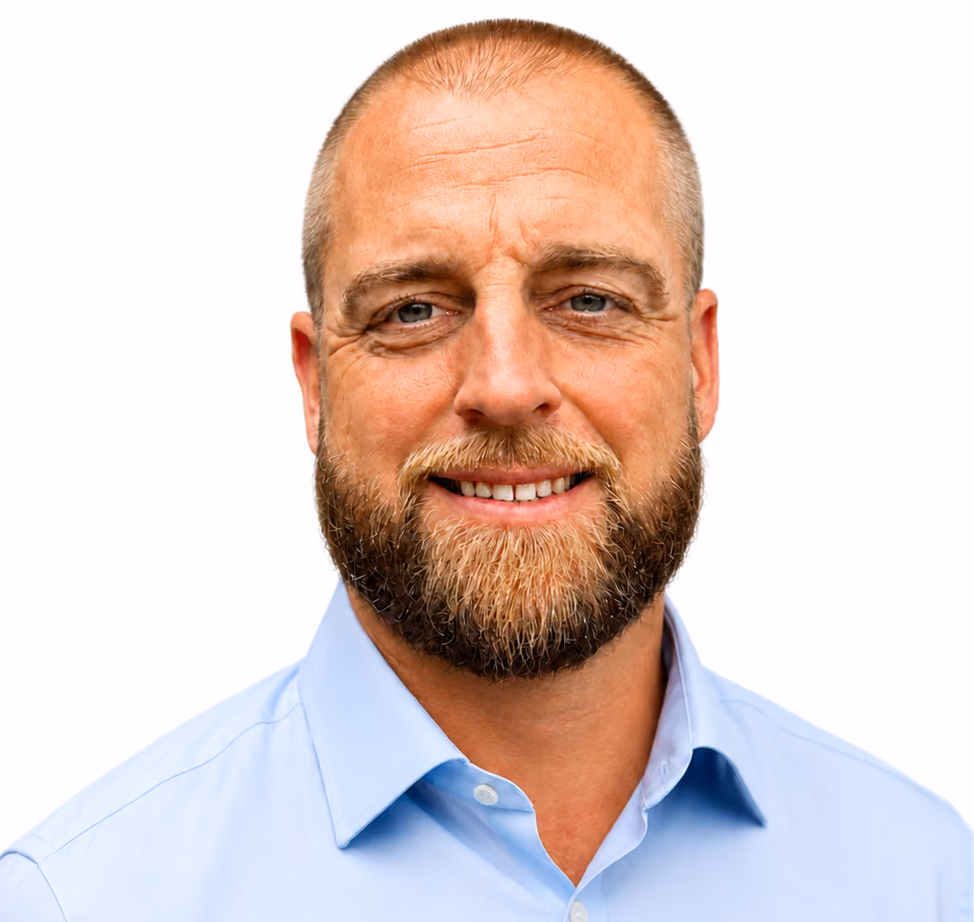 [headshot] image of customer giving a testimonial (for a ai biotech company)