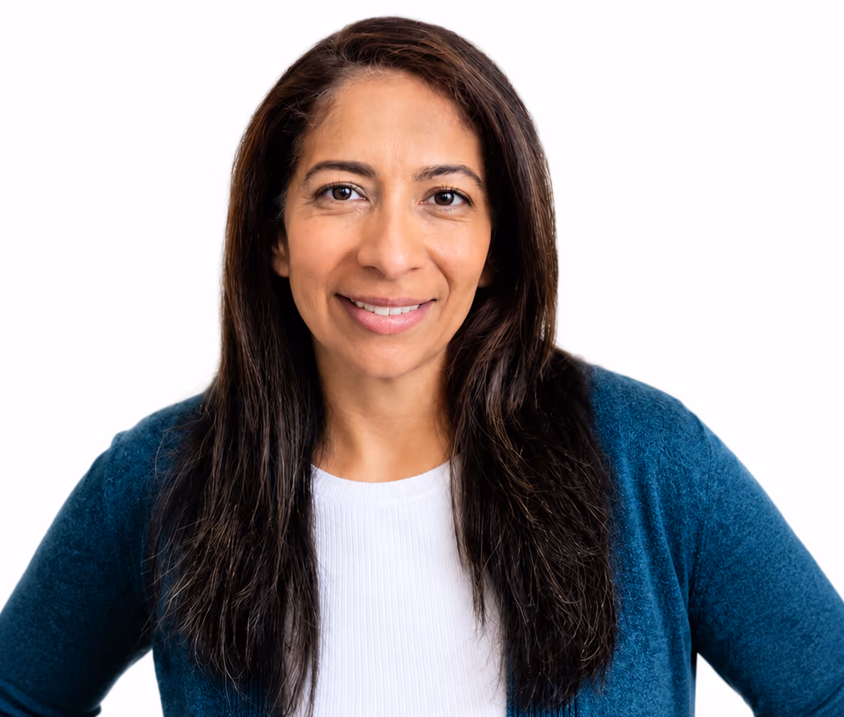 [headshot] image of customer giving a testimonial (for a ai biotech company)