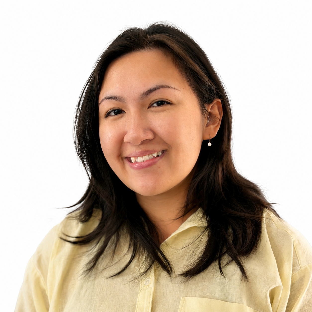 [headshot] image of customer giving a testimonial (for a ai biotech company)