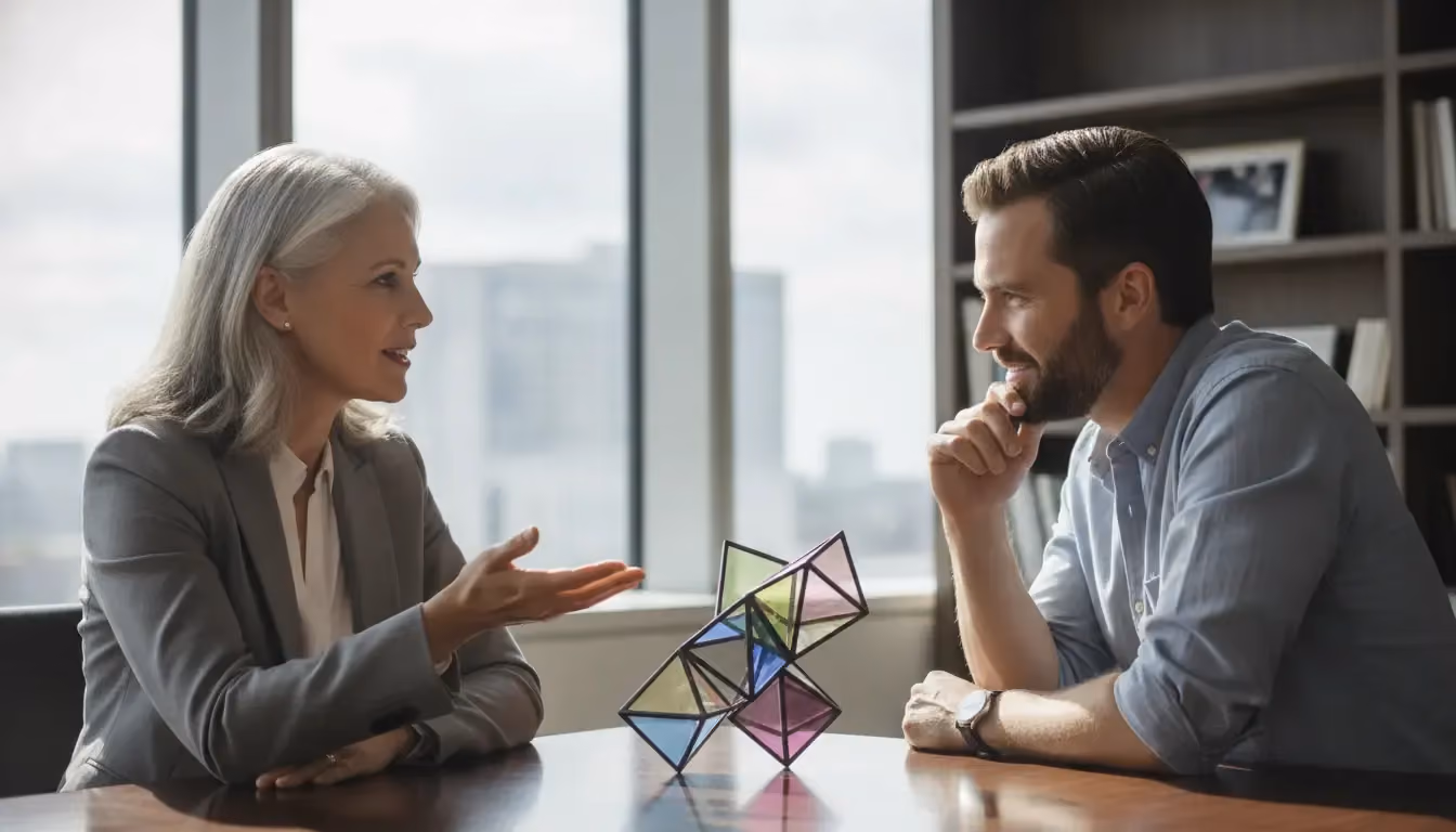 Executives comparing an internal team with a project management consulting company