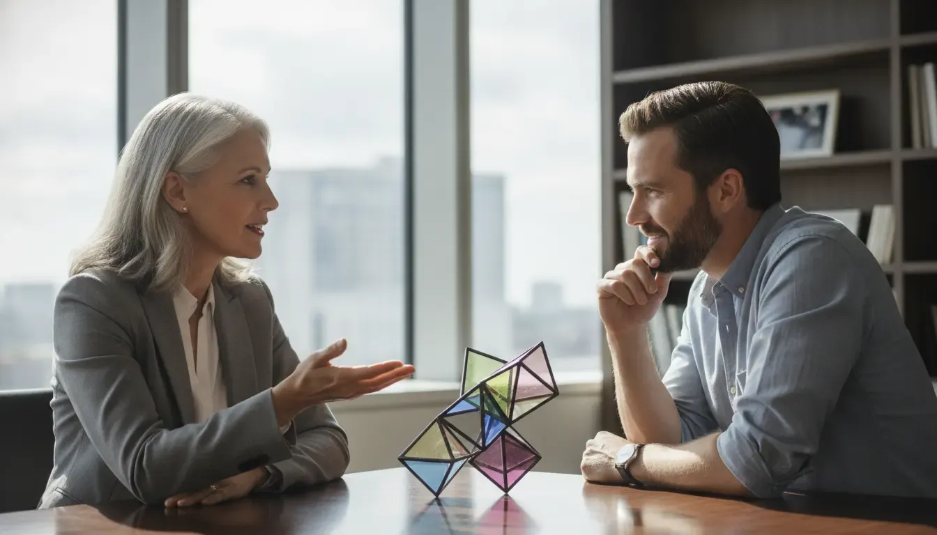 Executives comparing an internal team with a project management consulting company
