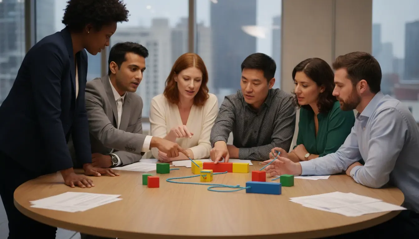 Cross-functional leaders aligning delivery in a regulated organization