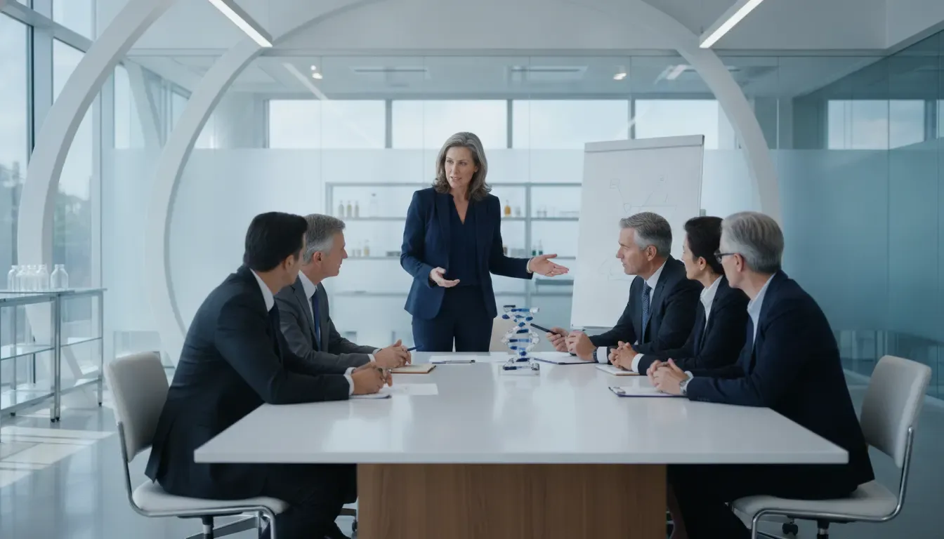 Project management professional facilitating a cross-functional team in a regulated organization