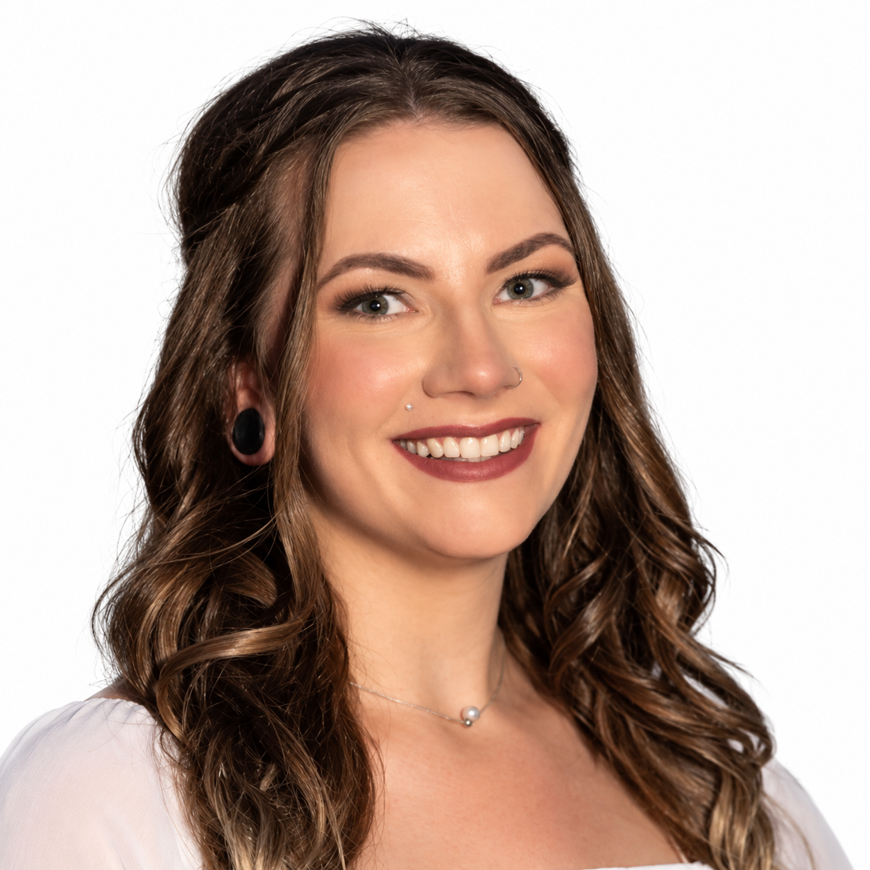 [headshot] image of customer giving a testimonial (for a ai biotech company)