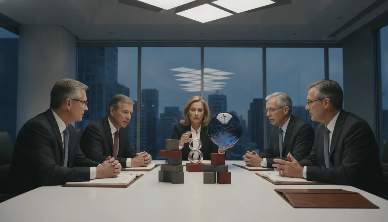 Financial services executives aligning a complex PMO portfolio