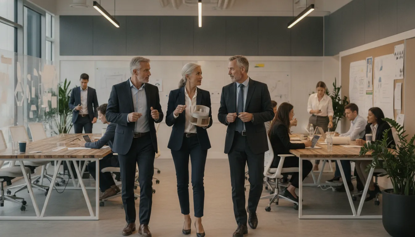 Executive team connecting leadership to project delivery