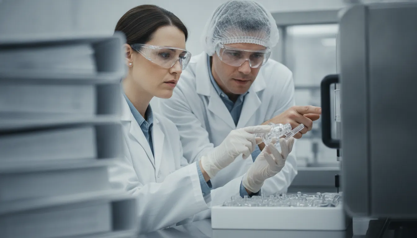 Project manager and quality leader reviewing compliance decisions