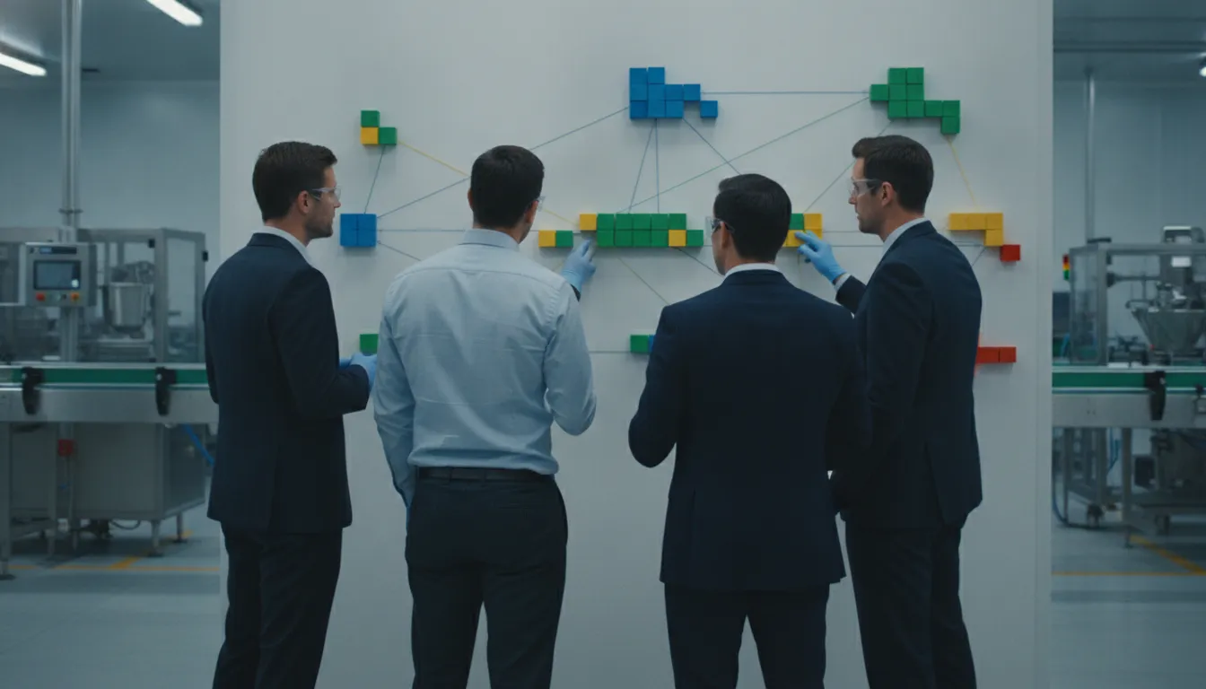 Project leaders reviewing connected portfolio priorities