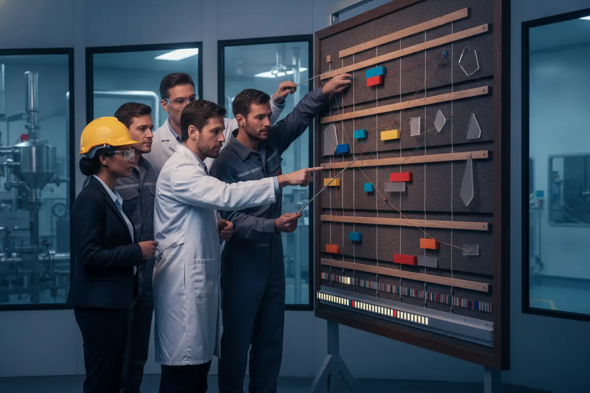 A cross-functional team reviews project capacity and dependencies
