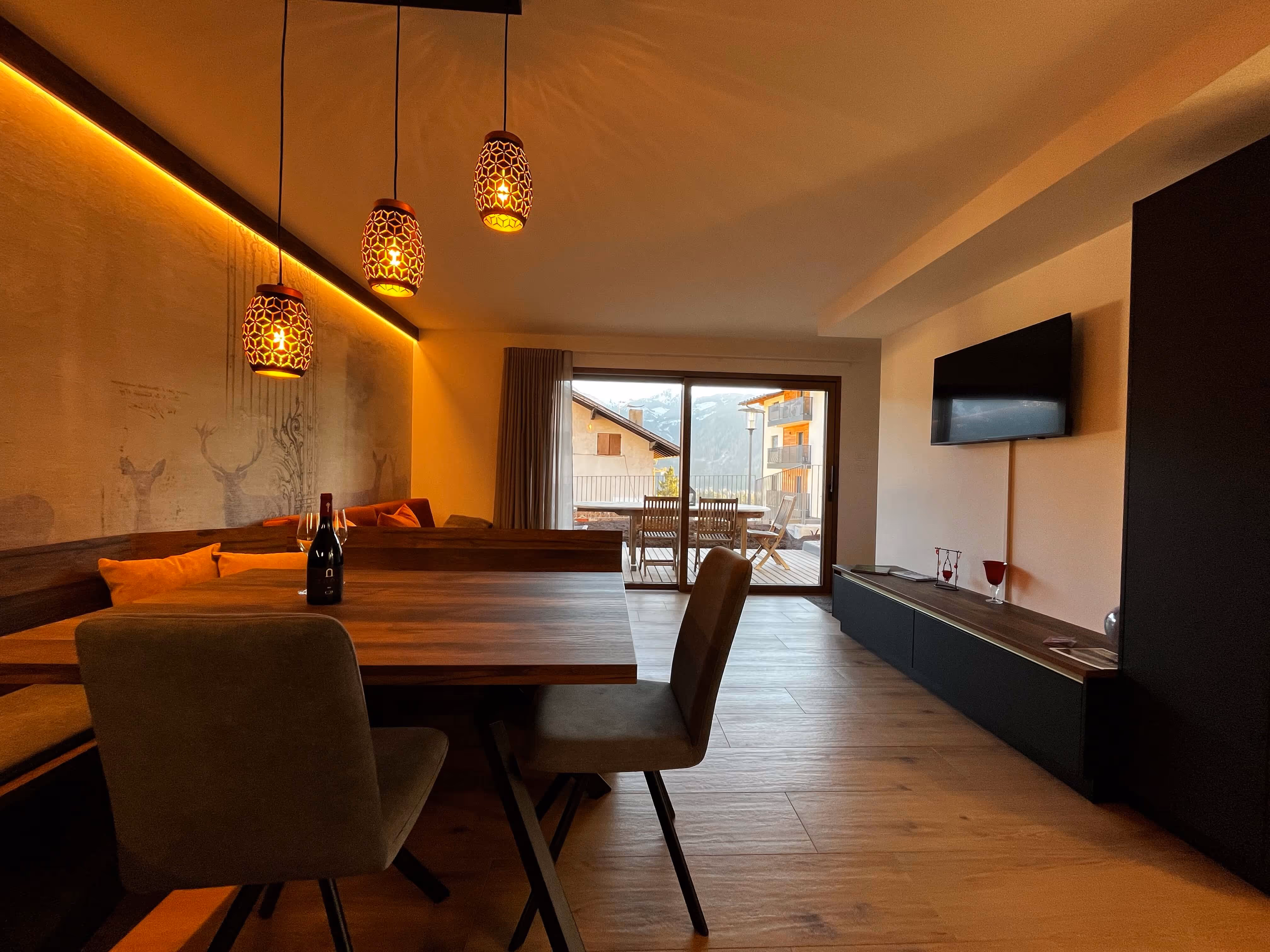 Wohnzimmer mit Sitzgruppe