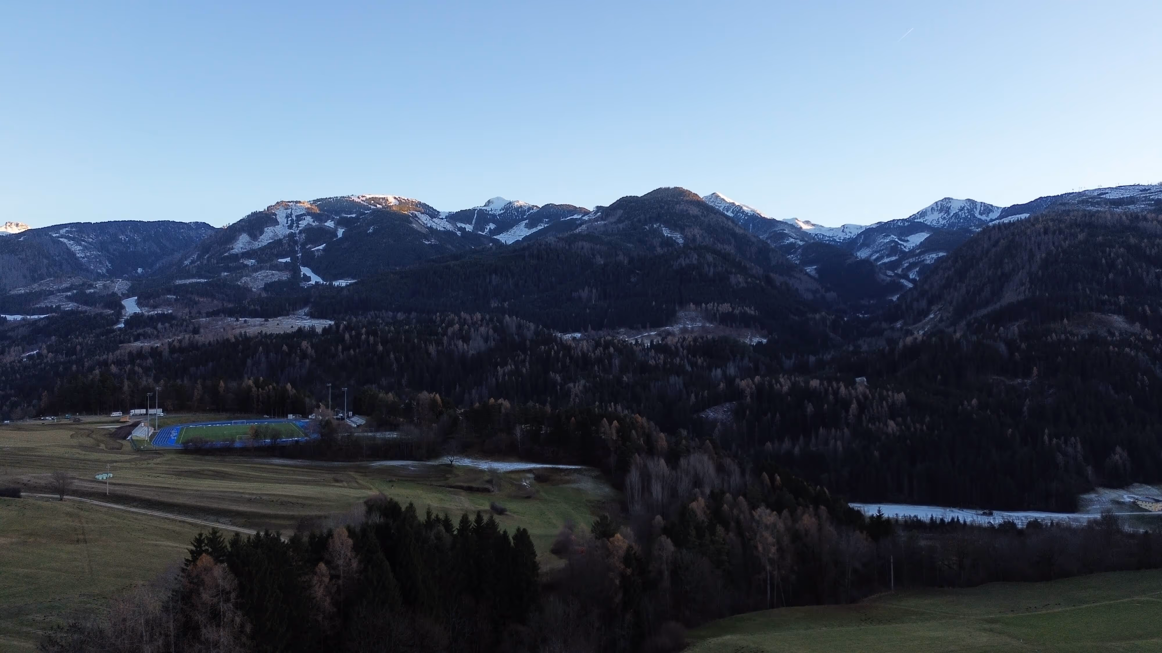 Außenbereich der Villa Helena - Aufnahme mit Drone