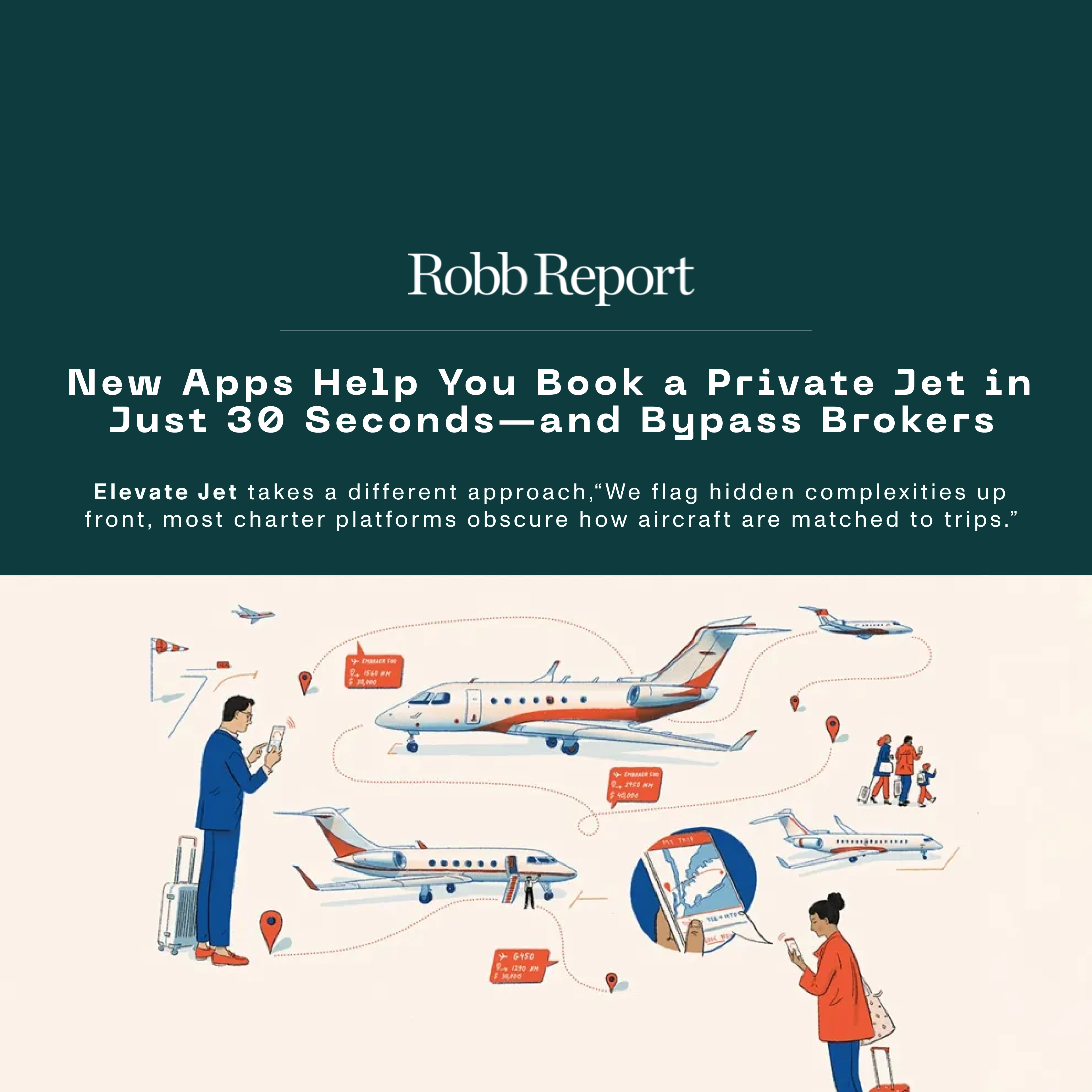 These New Apps Help You Book a Private Jet in Just 30 Seconds—and Bypass Brokers