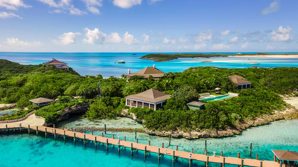 Miami / South Florida to Bahamas private jet route image