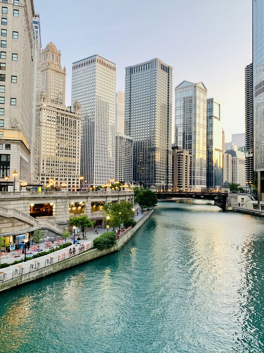New York to Chicago private jet route image