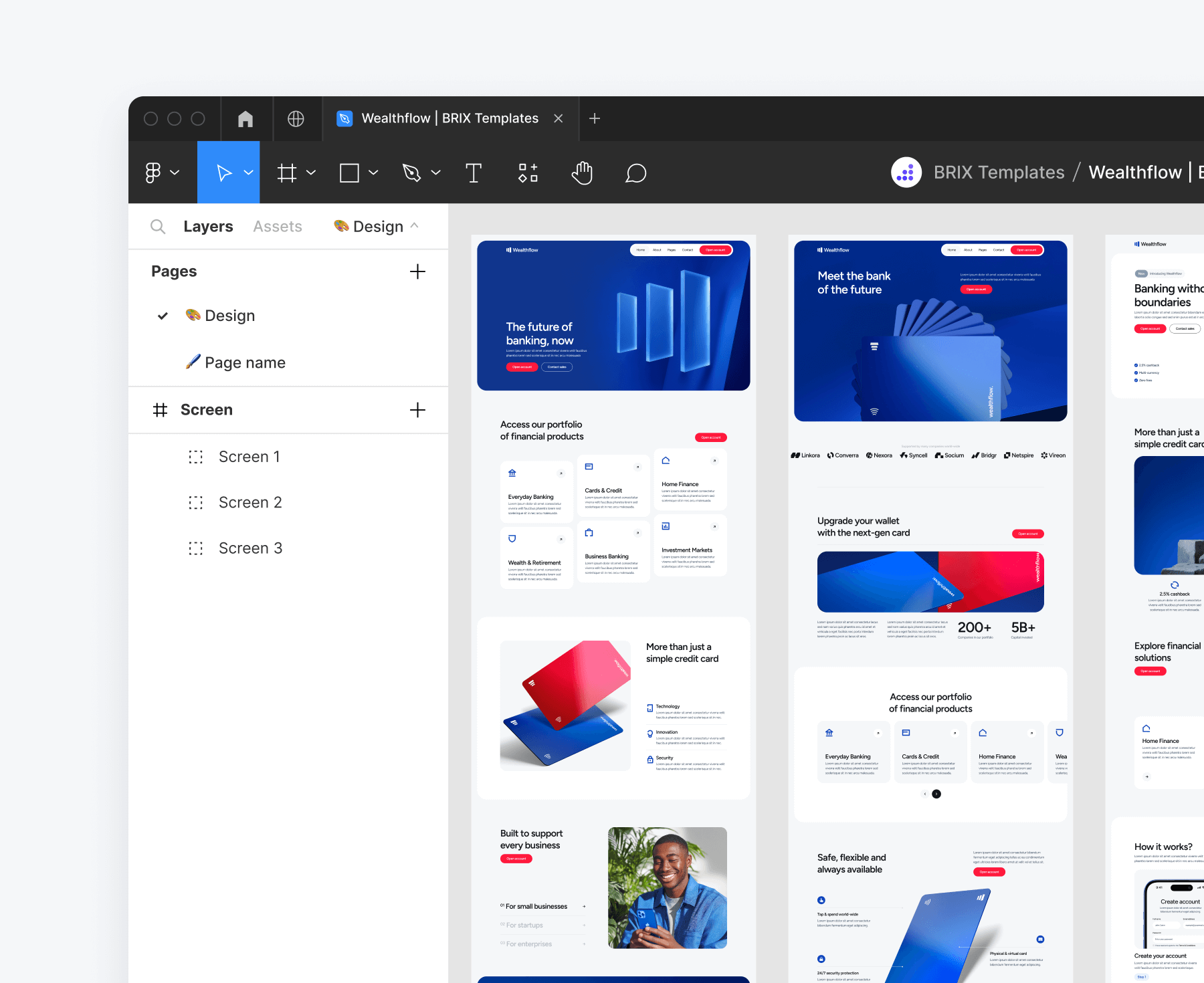 Wealthflow - Figma File Included - Bank Webflow Template | BRIX Template