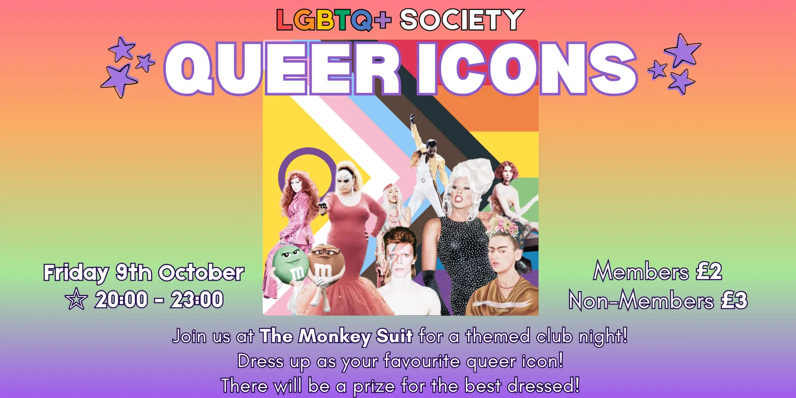  LGBTQ+ Society Queer Icons Club Night! 