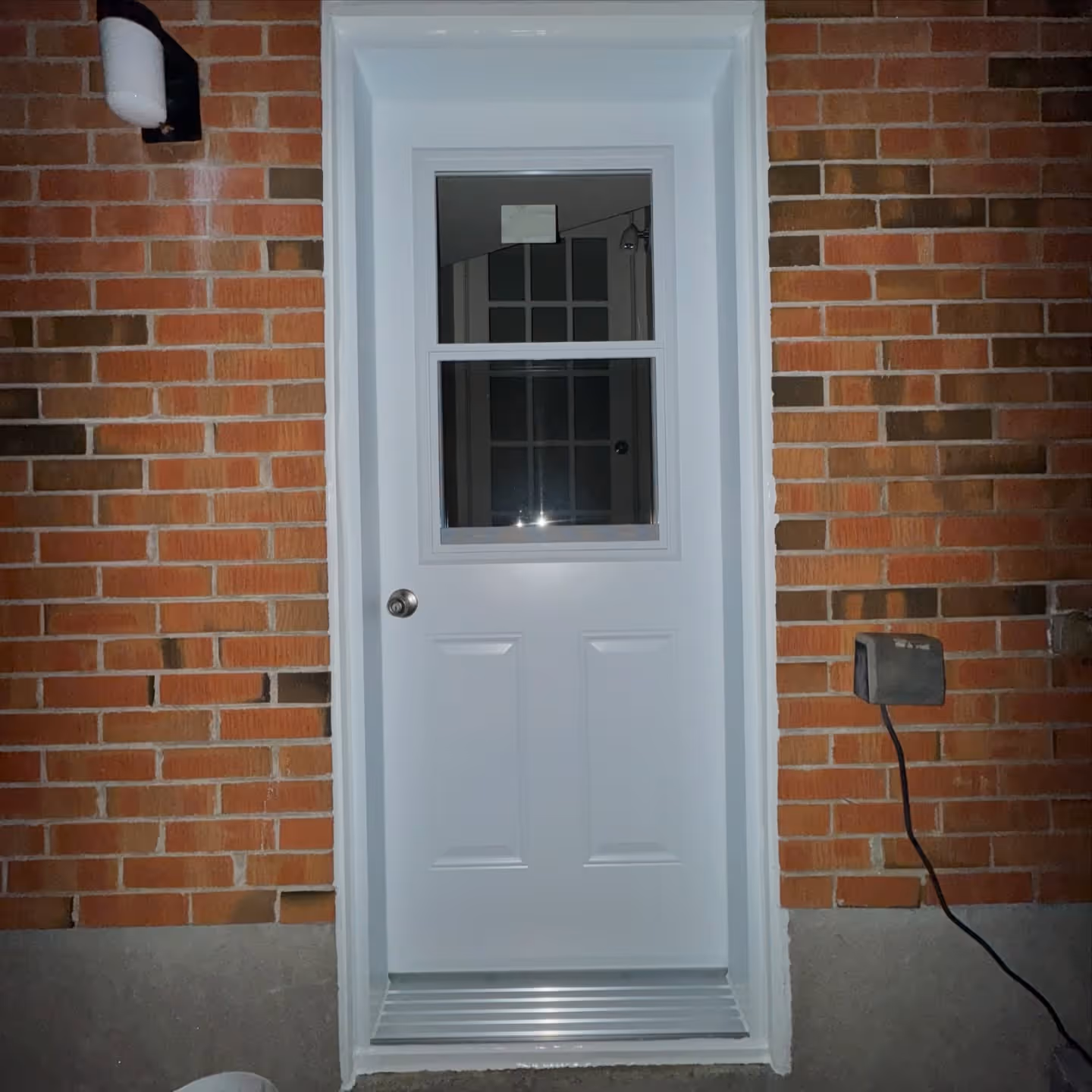 Installation de porte extérieure