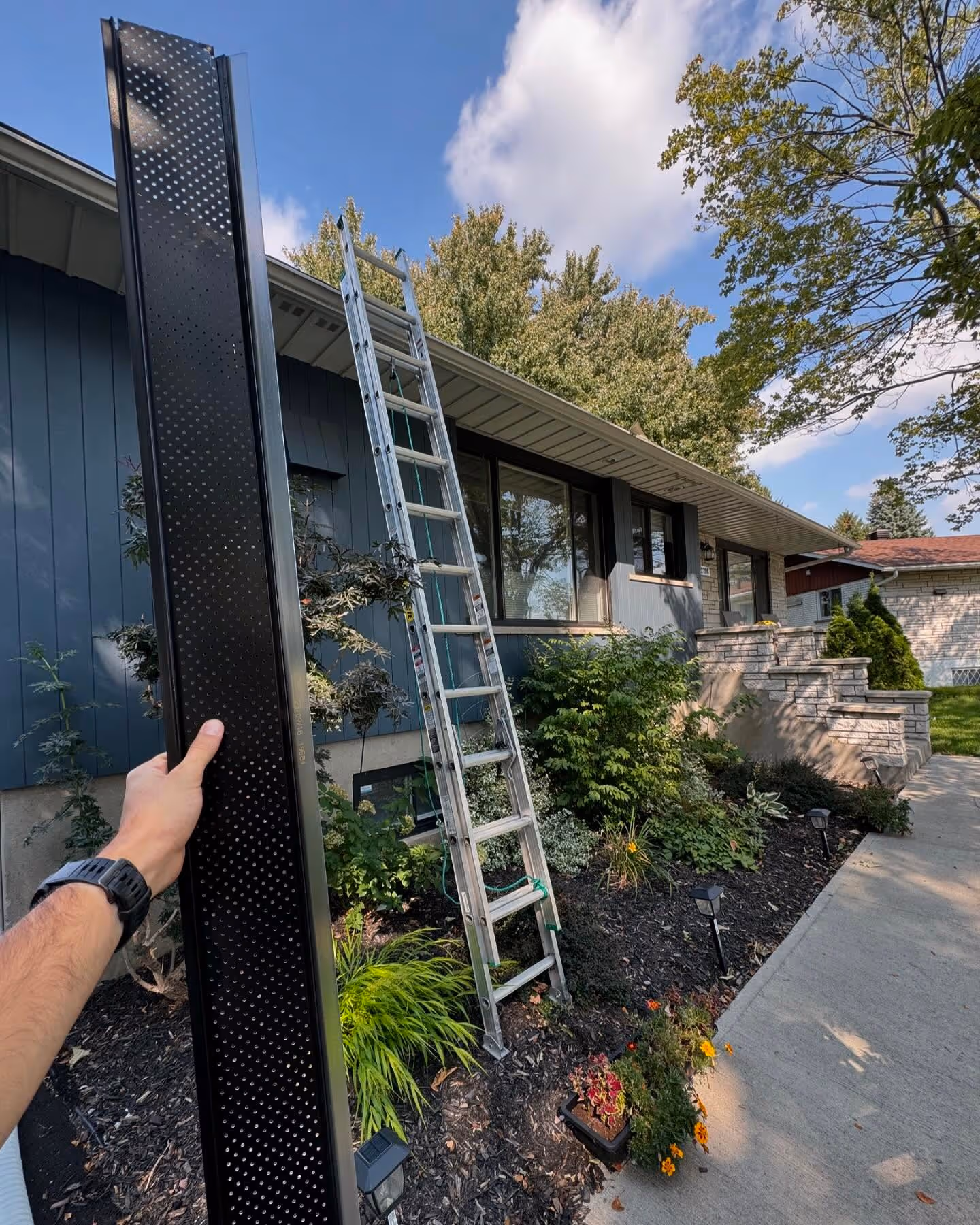 Installation de nouvelles gouttières