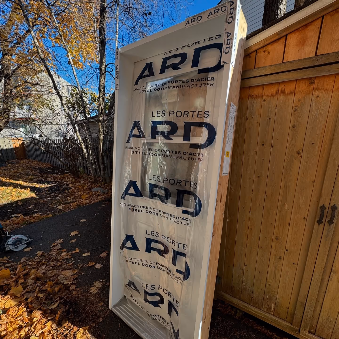 Nouvelle porte extérieure