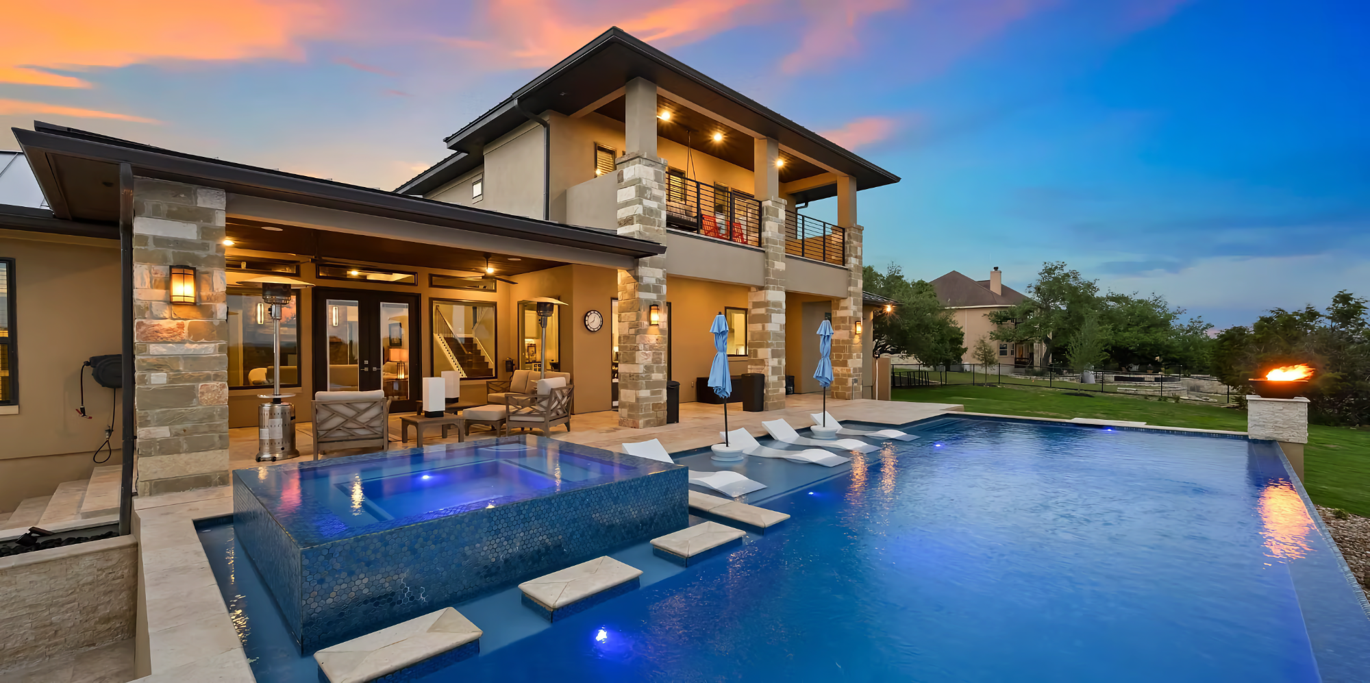 Custom luxury inground pool design and installation by South Shore Pools in Apollo Beach FL