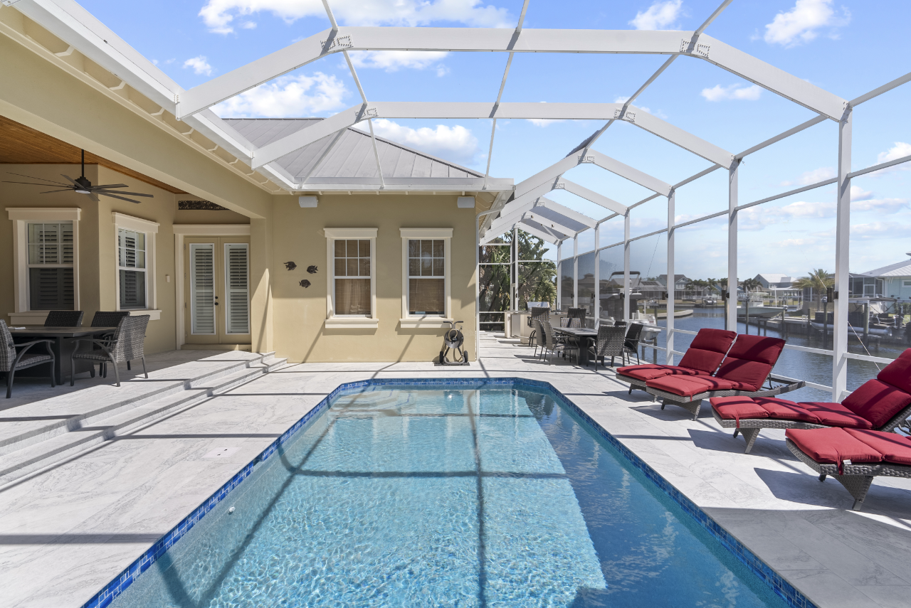 Coastal Escape — custom inground pool by South Shore Pools, Apollo Beach FL