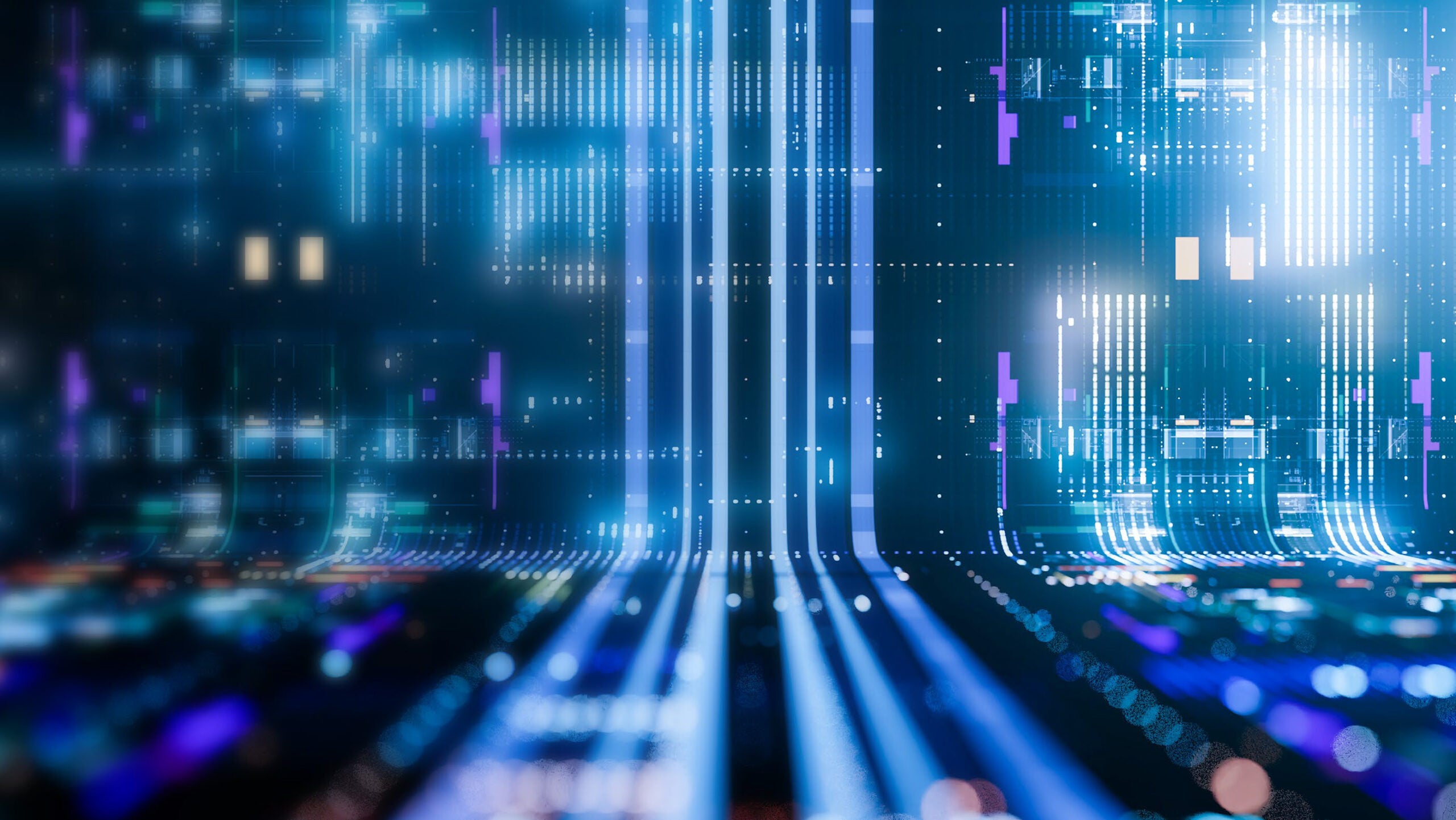 ai graphic of data stream