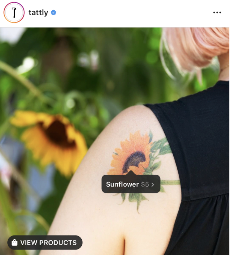 Instagram product post