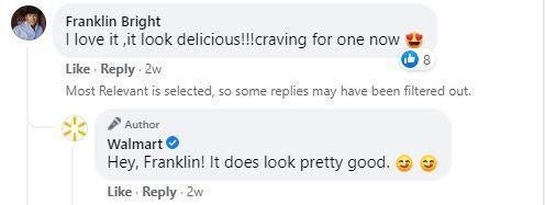 Walmart social media