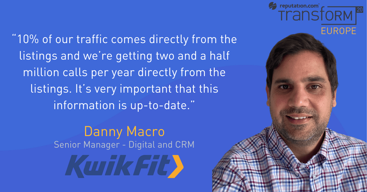 Danny Macro at our marketing conference on business listings