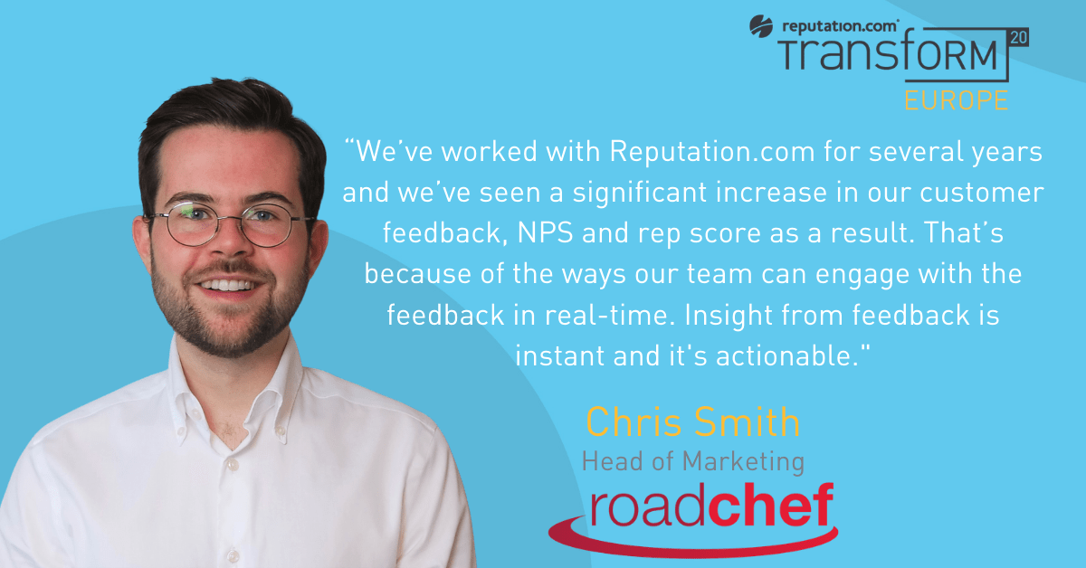 Roadchef's Chris Smith on real-time feedback