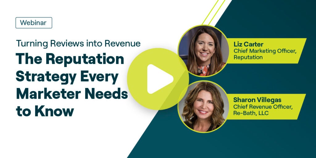 Webinar: Turning Reviews into Revenue. The Reputation Strategy Every Marketer Needs to Know