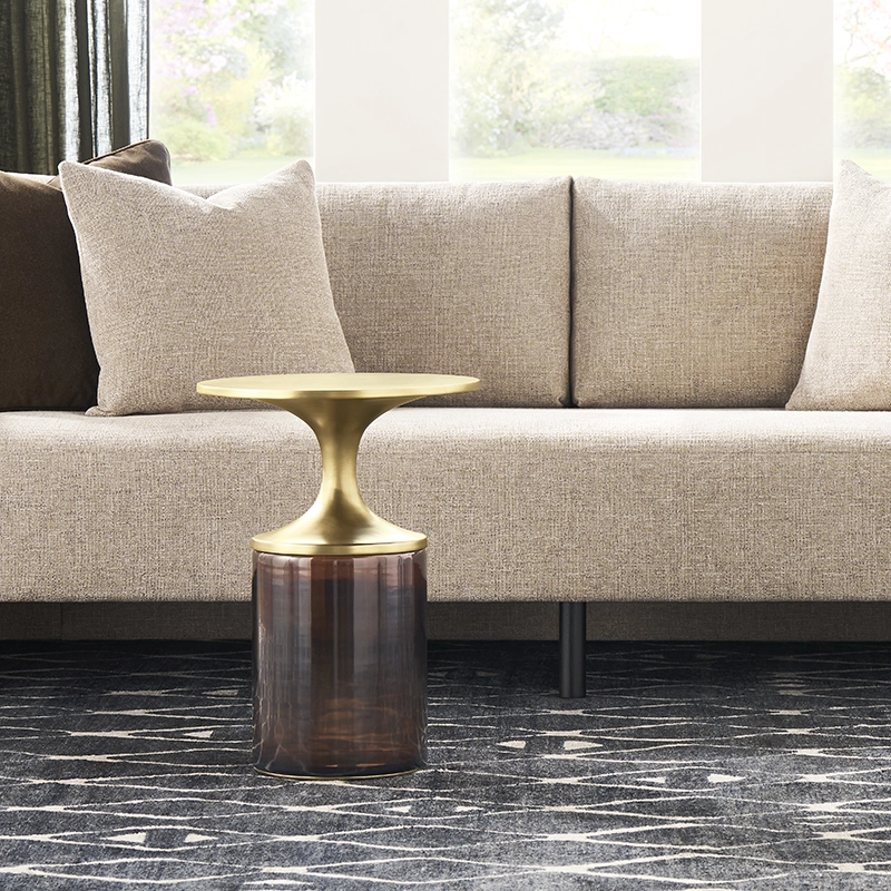 Vanguard Furniture Aiden tinted glass tables