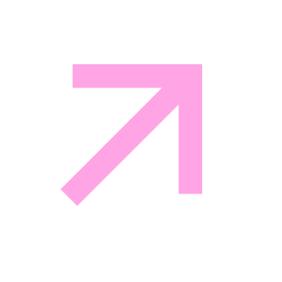 Pink arrow pointing diagonally upward to the right on a black background.