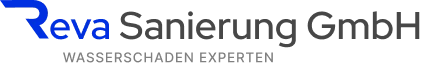Logo mit blauem Text 'Reva' und schwarzem Text 'Marketing GmbH'.