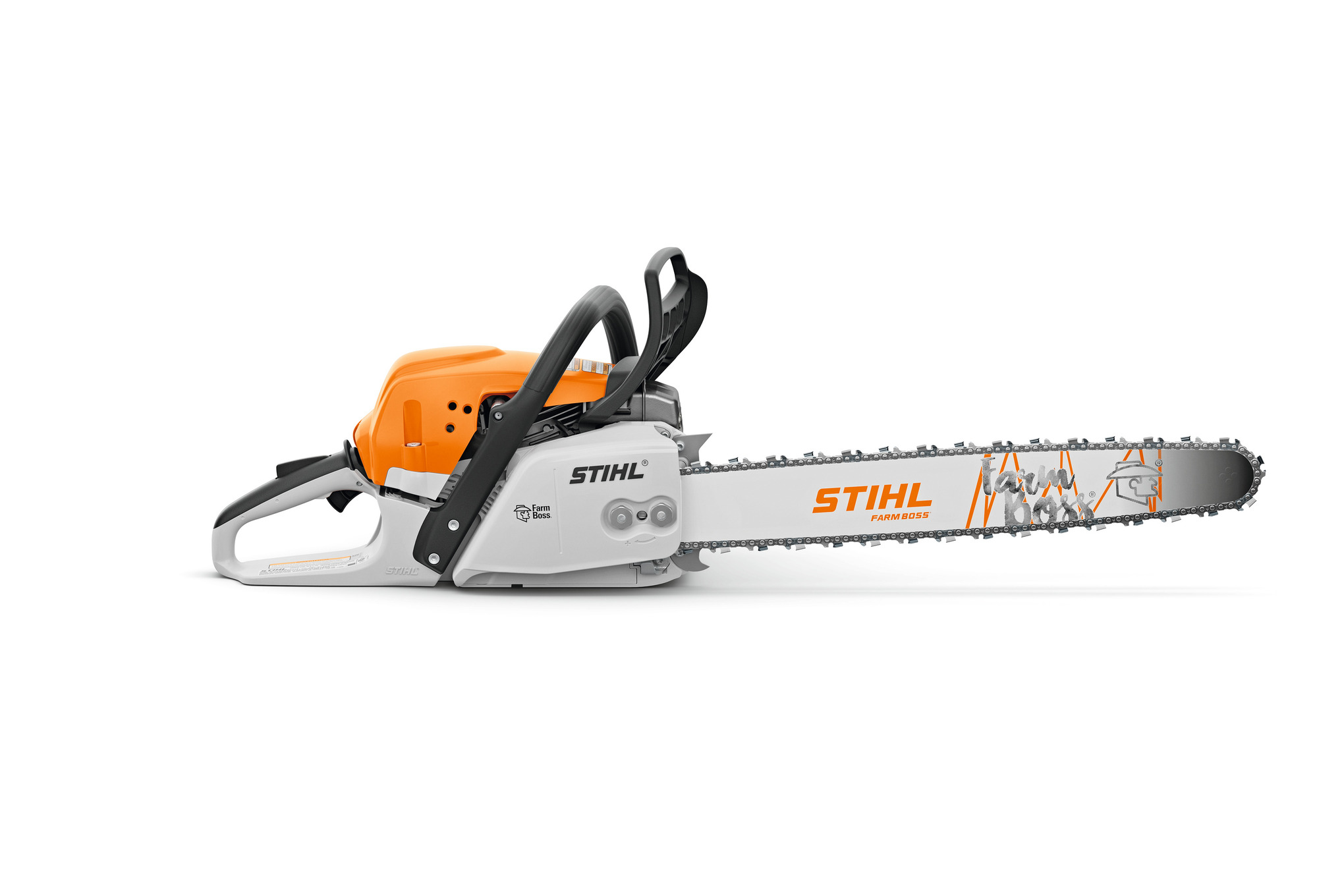 Powerful and fuel-efficient chainsaw with reduced exhaust emission engine technology. This chainsaw is built tough for felling, firewood cutting, and storm cleanup tasks.