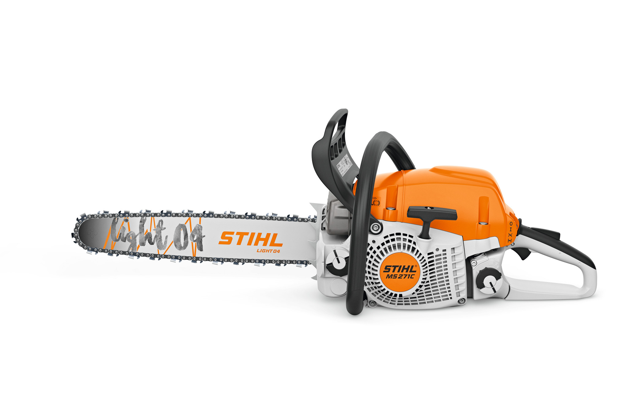 Powerful and fuel-efficient chainsaw with reduced exhaust emission engine technology. This chainsaw is built tough for felling, firewood cutting, and storm cleanup tasks.