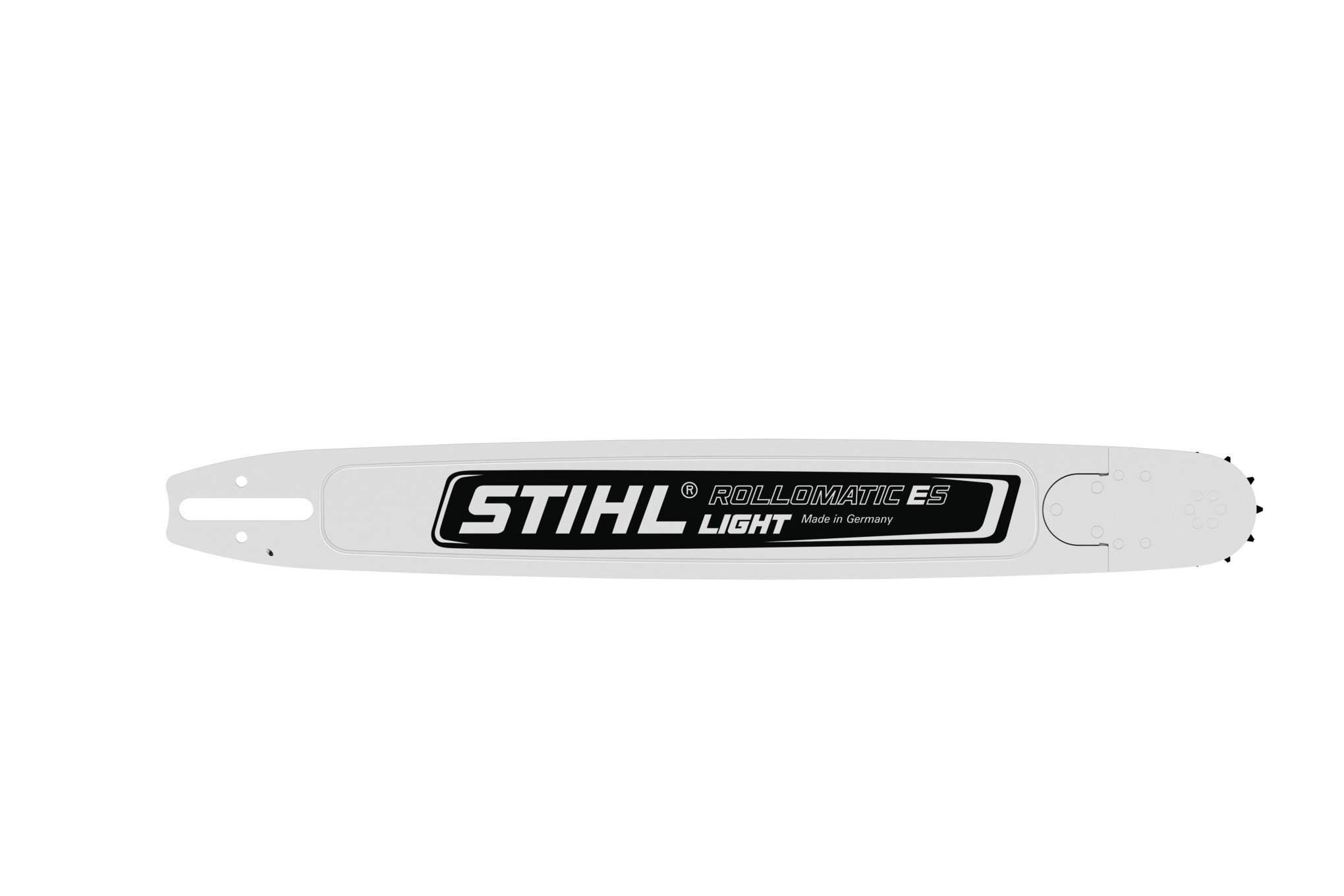 A guide bar that has 30% less weight in comparison with STIHL ROLLOMATIC® ES Super guide bars.