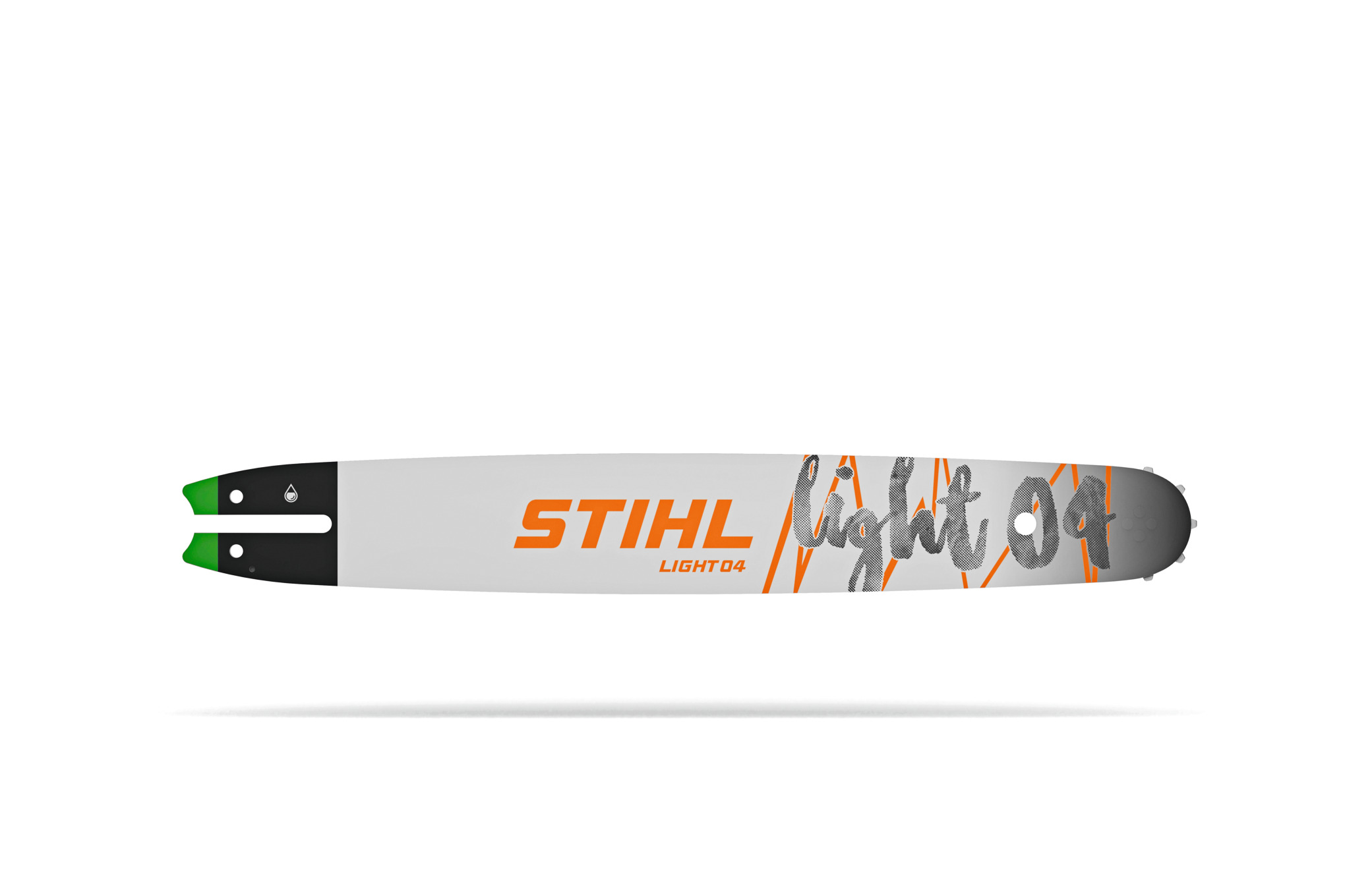 This lightweight guide bar features an updated modern graphic design, the same reduced-kickback design, and legendary STIHL quality.