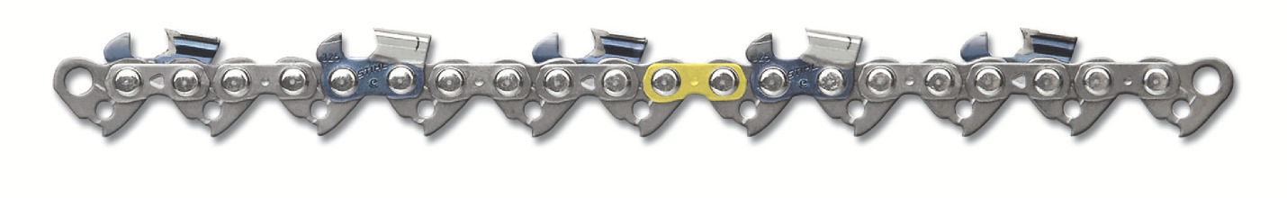 The OILOMATIC® STIHL RAPID™ Micro™ is a low-vibration saw chain. The lower vibration levels help reduce operator fatigue.