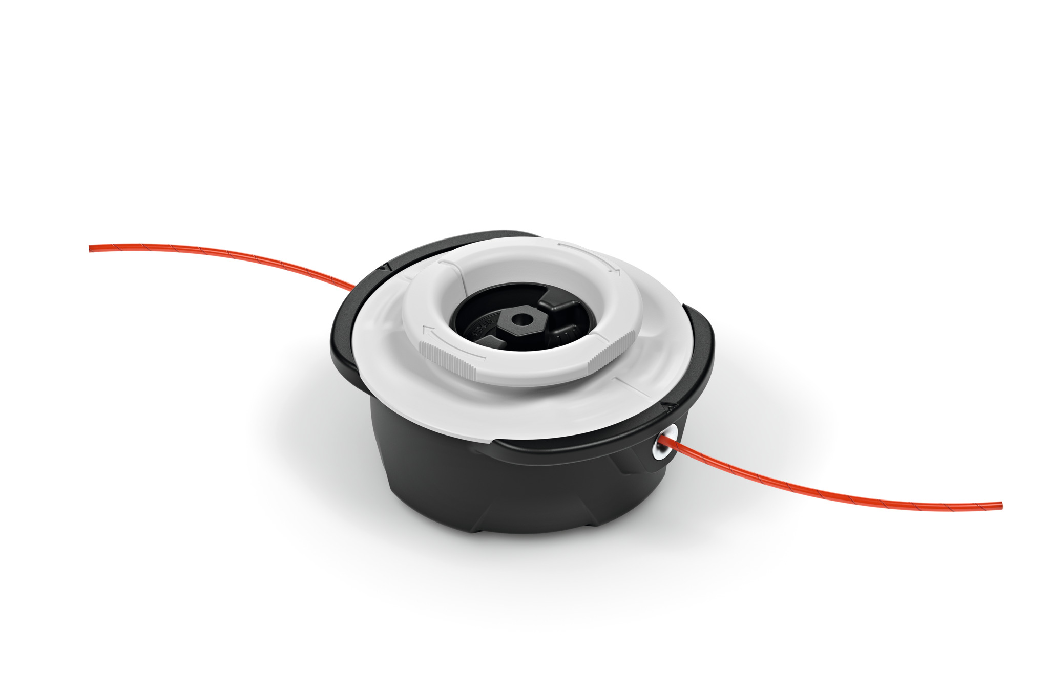 This manual-feed mowing head is ideal for low-growing grass around solid obstacles.