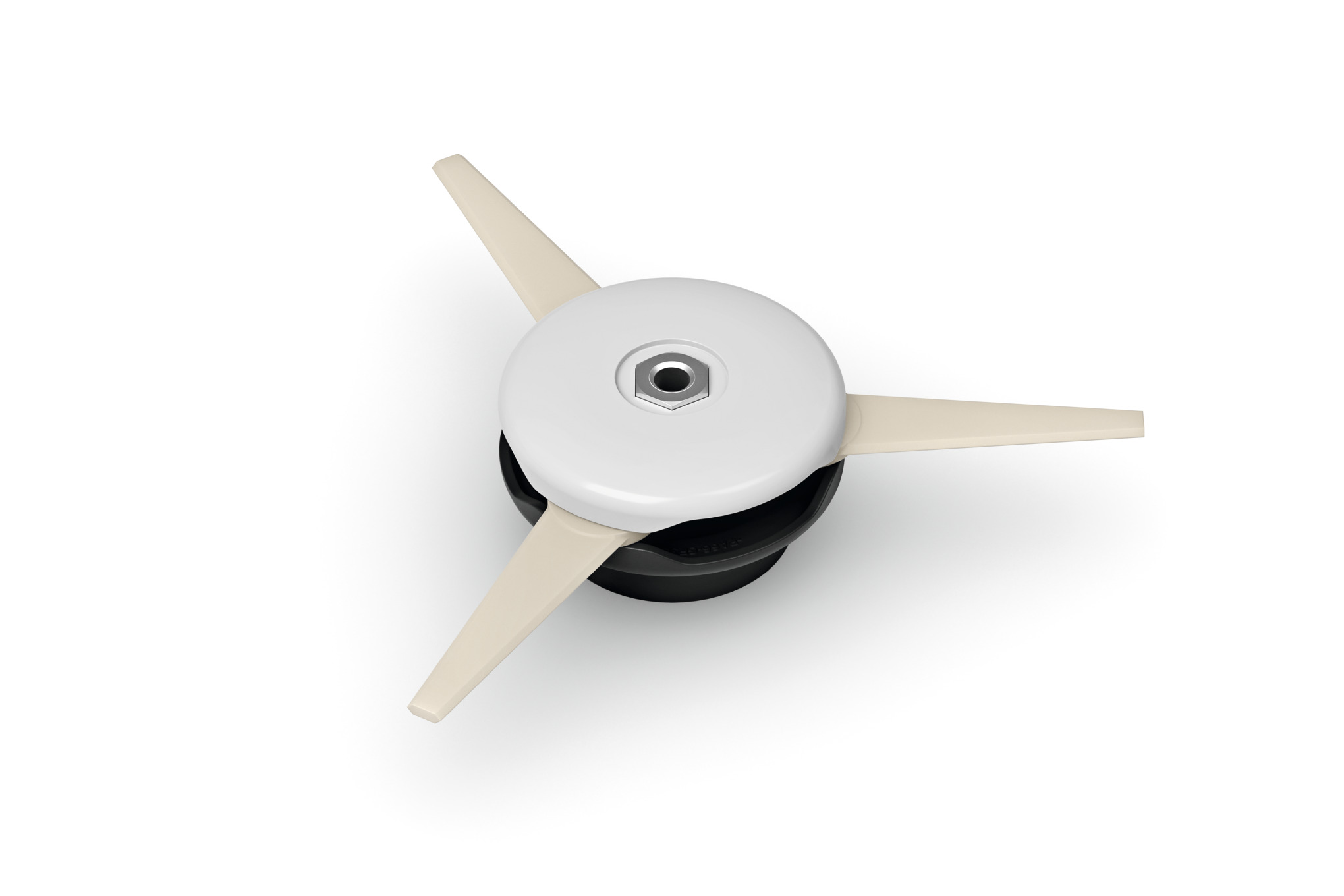 This multi-purpose cutting tool features thermoplastic blades for cutting high growing grass.