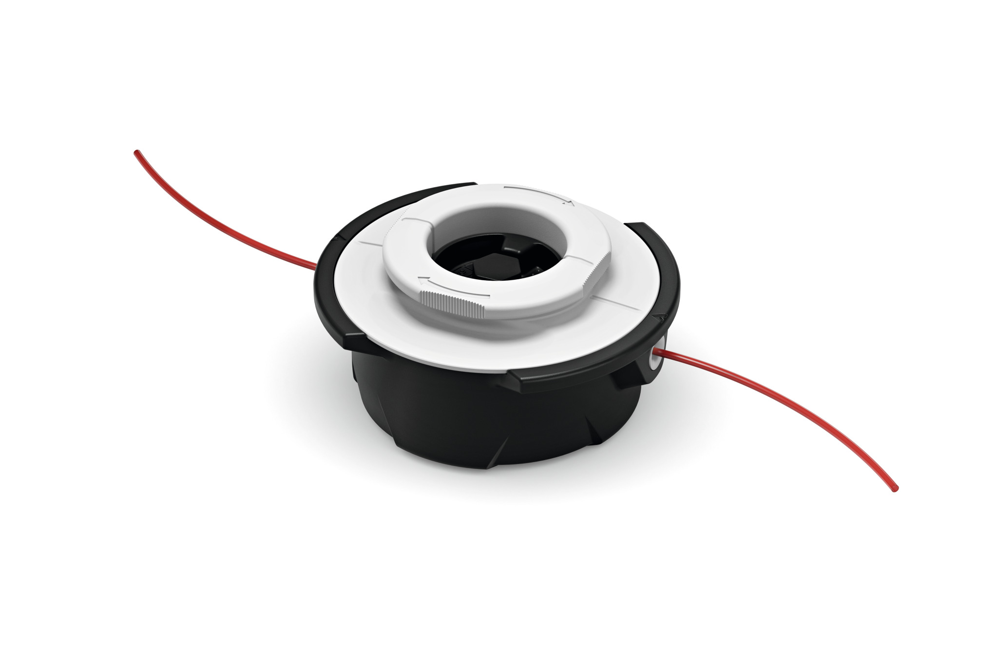 This manual-feed mowing head is ideal for low-growing grass around solid obstacles.