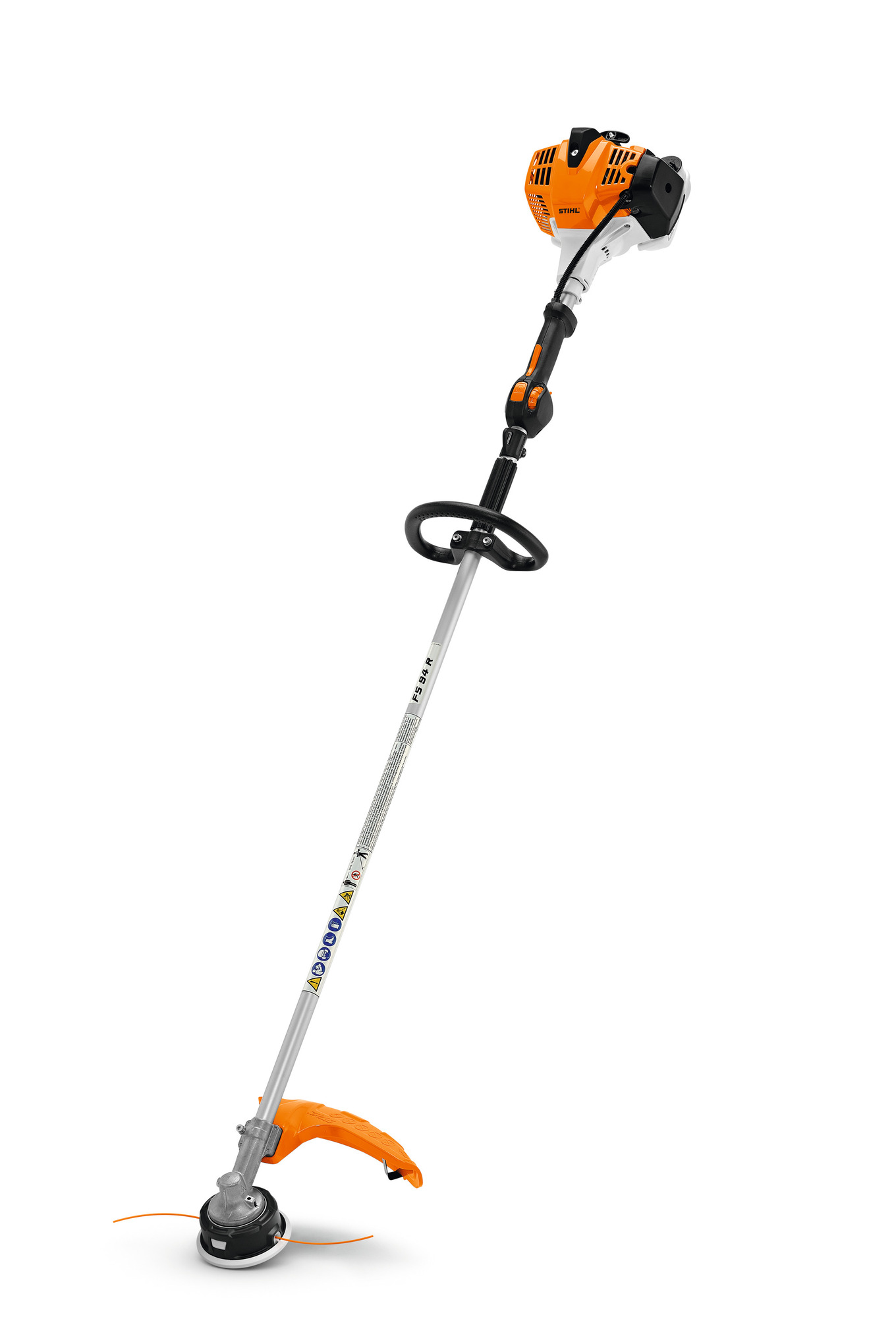 This professional, gas-powered trimmer with a straight shaft is lightweight and maneuverable.