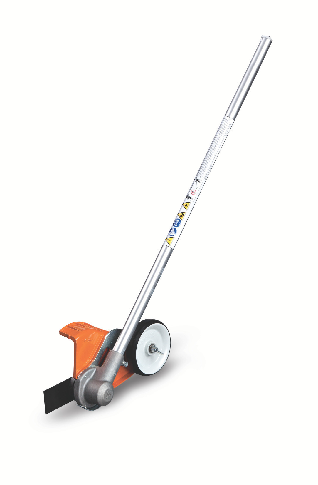 This STIHL KombiSystem straight lawn edger attachment cleans up edges with more power and an open guard design.