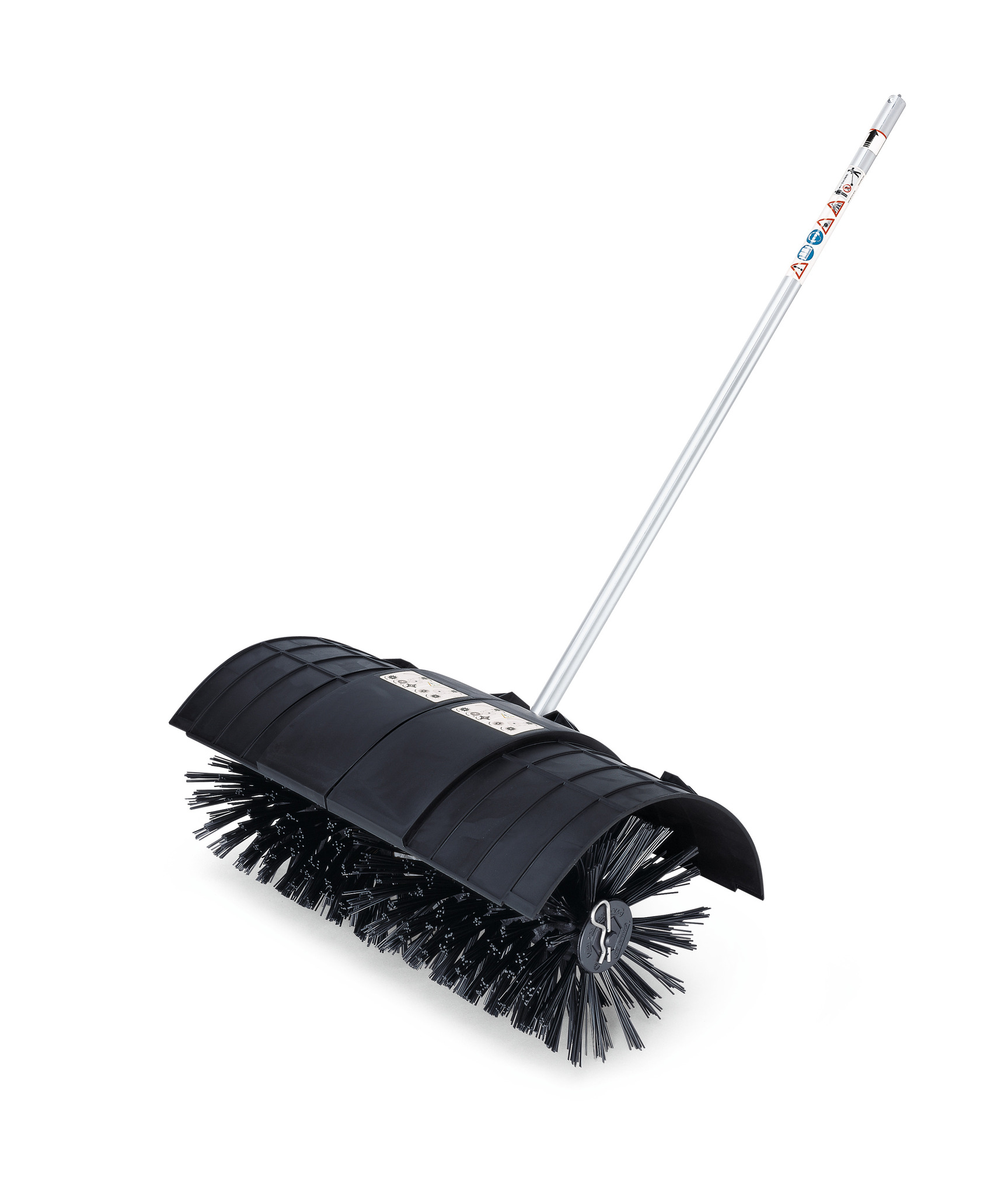 This STIHL YARD BOSS® bristle brush attachment makes quick work of sweeping jobs on walkways and other paved surfaces.