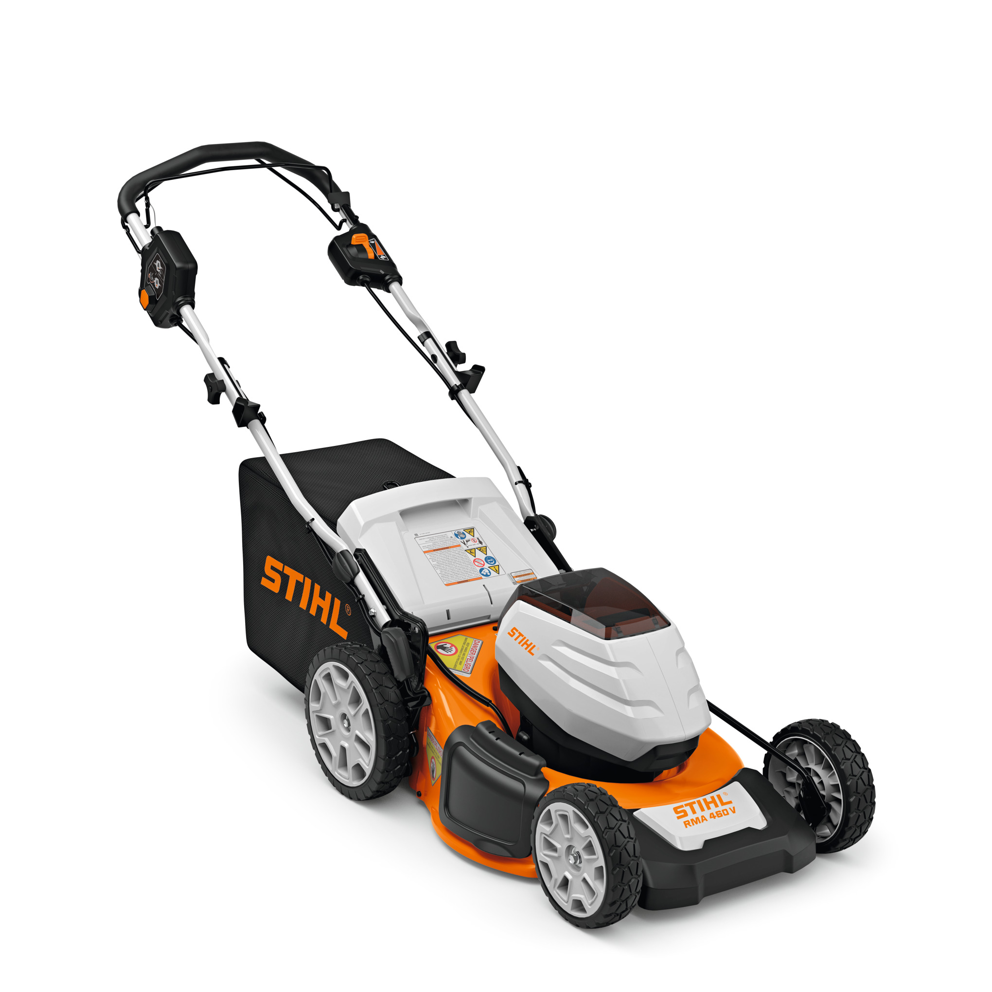 Enjoy the same great features as the RMA 460 offered as a variable-speed, self-propelled mower.