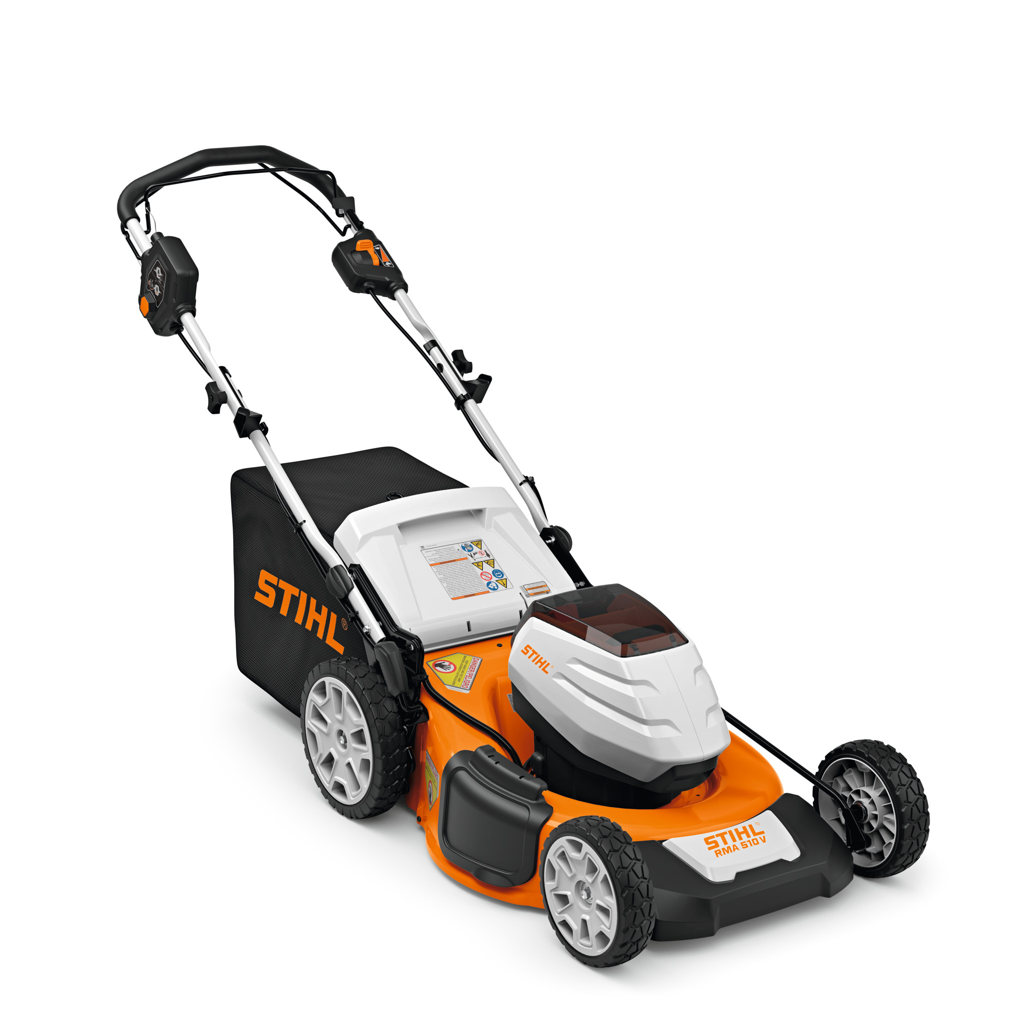 Experience the same great features as the RMA 510 offered as a variable-speed, self-propelled mower.