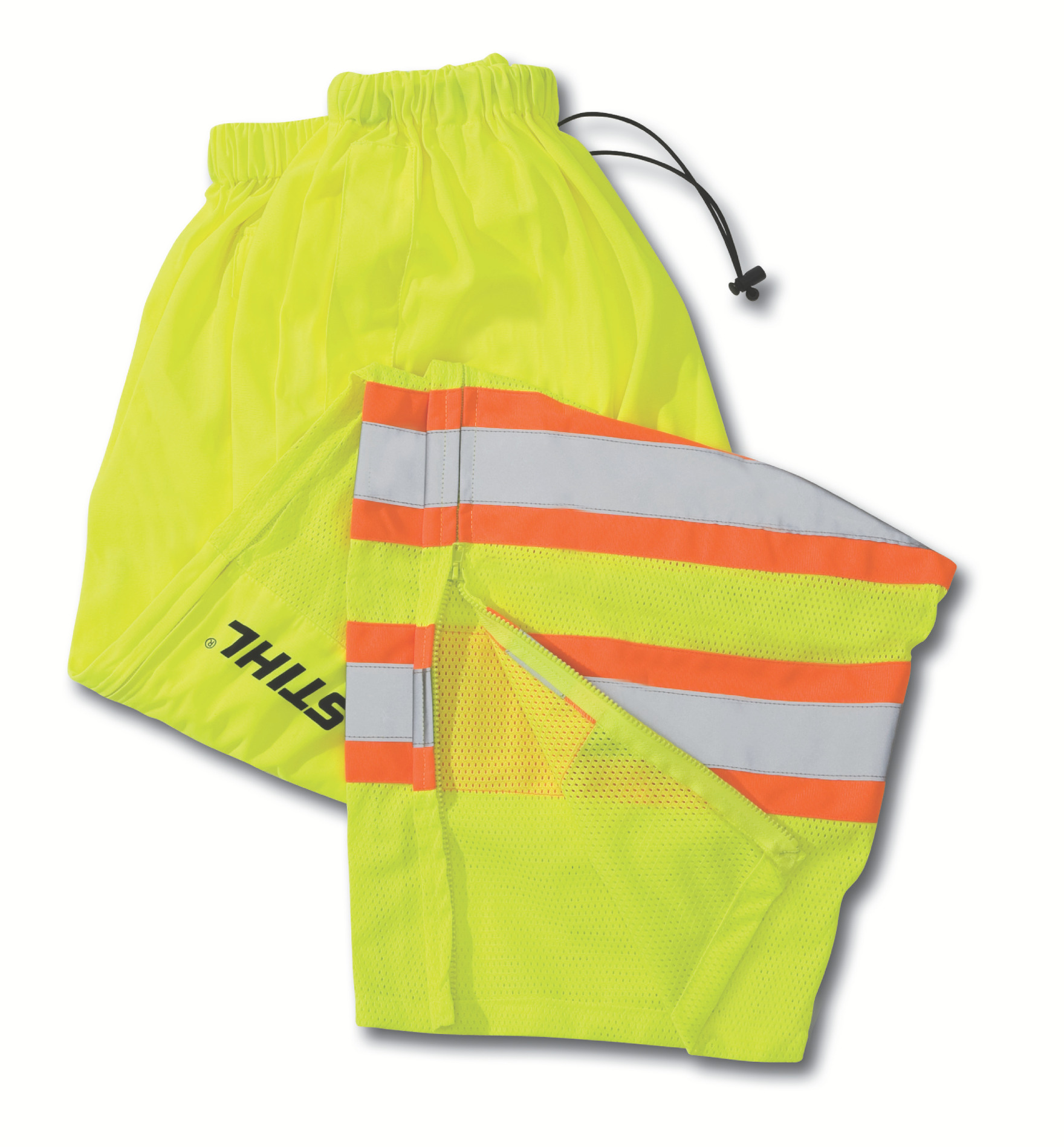 Make these reflective safety pants part of your class three reflective work wear.